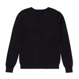 Basic Crewneck Sweater in Black-STORE ONLY