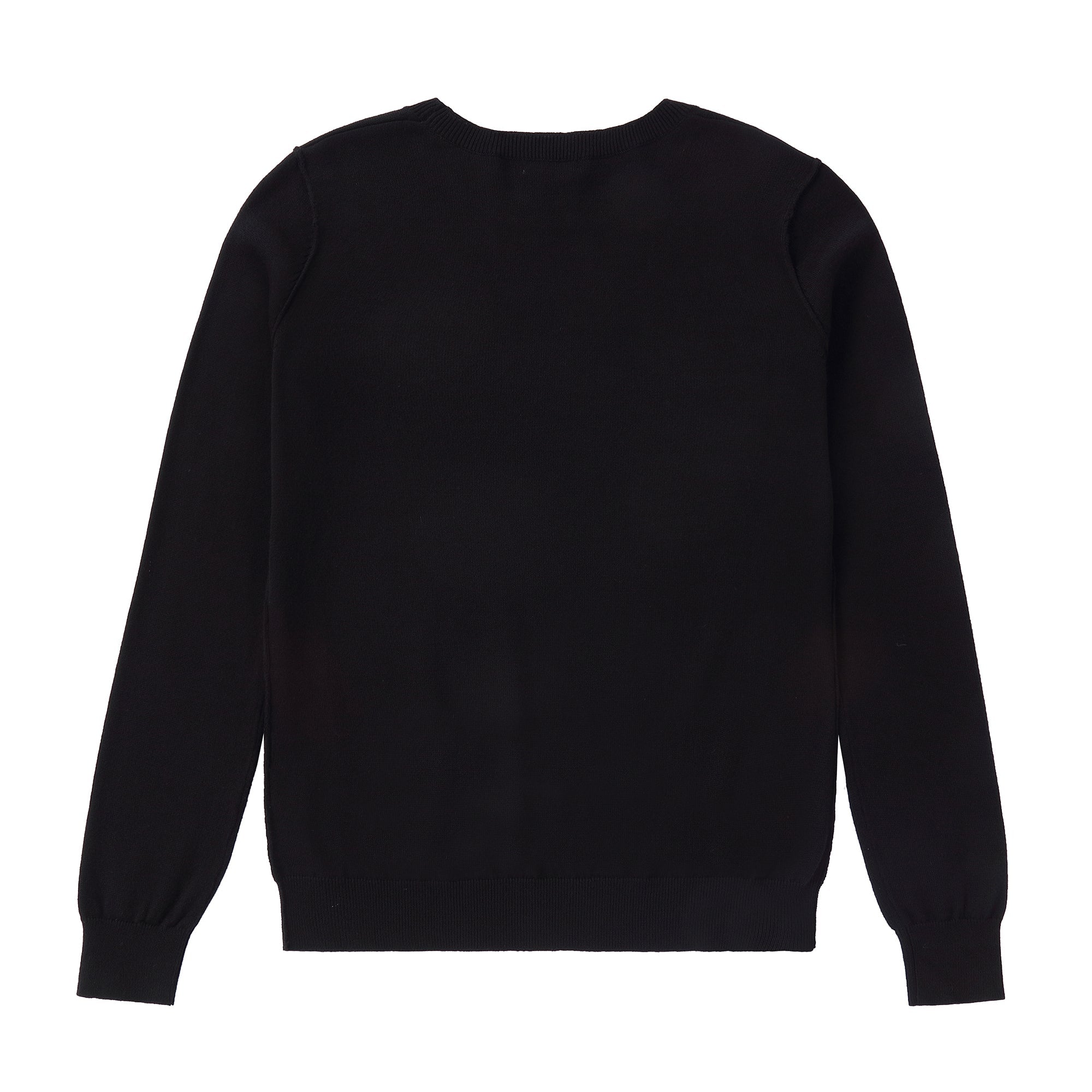 Basic Crewneck Sweater in Black-STORE ONLY
