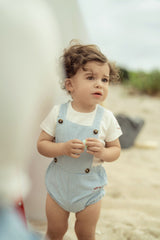 Baby Boys Classic Denim Romper