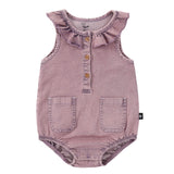 Baby Girls Vintage Wash Romper