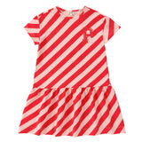 Girls Pastel Play Pink & Red Dress