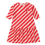 Girls Pastel Play Pink & Red Dress