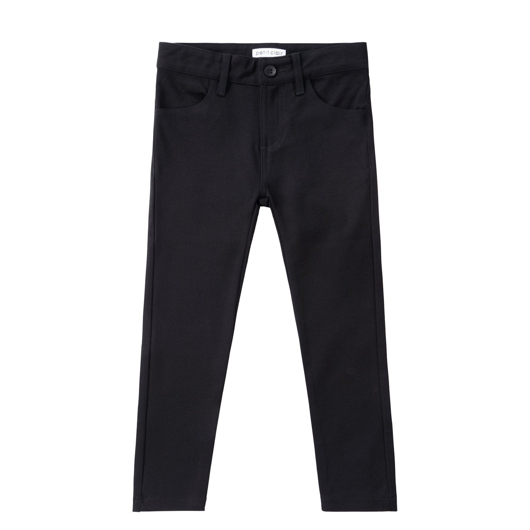 Black Stretch Patch Pocket Pants - Matches Blazer