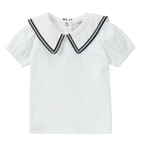 Little Sweet Sails Puff Sleeve Tee