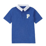 Boys True Blue Polos with White Collar
